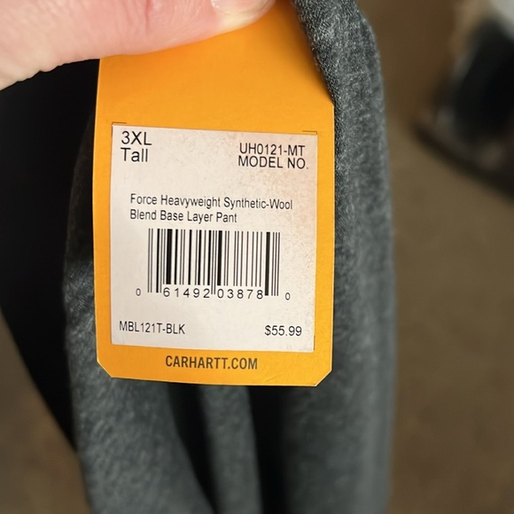 Carhartt Force heavyweight synthetic-wool base layer pant NWT - Picture 4 of 4